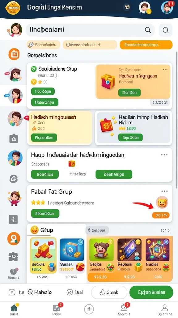 Tampilan antarmuka yang intuitif dan menarik.