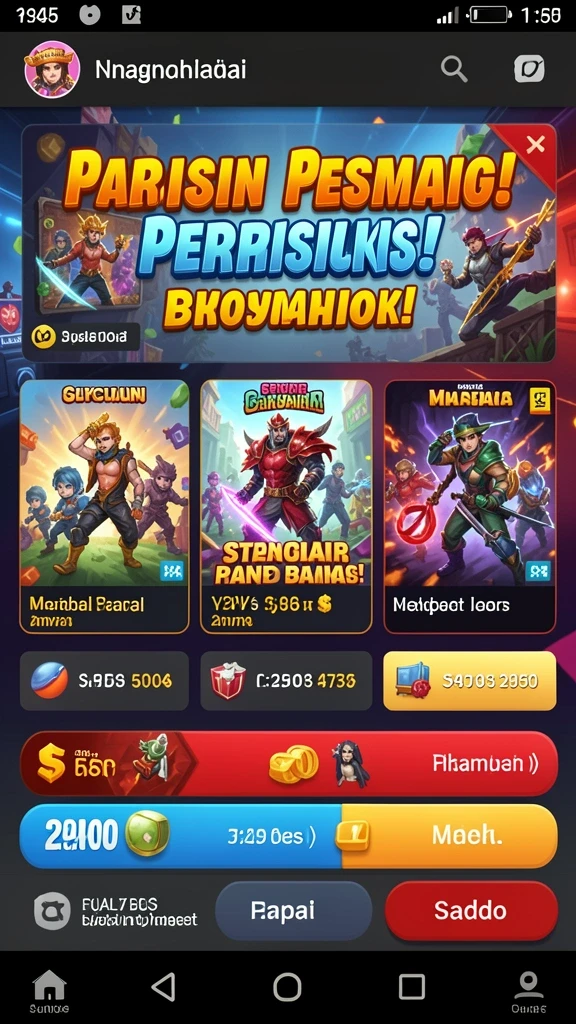 Fitur leaderboard yang menampilkan peringkat pemain.