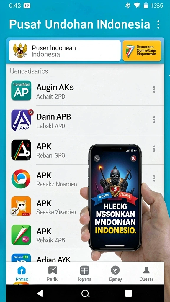 Berbagai pilihan permainan judi yang tersedia.