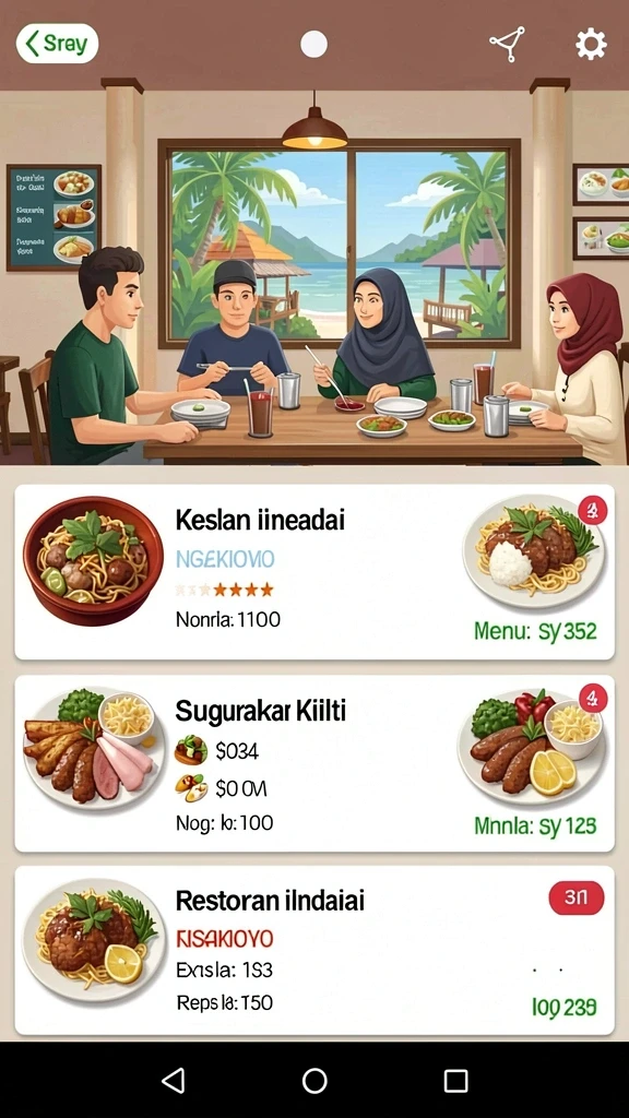 Tampilan karakter utama dalam aksi berani.