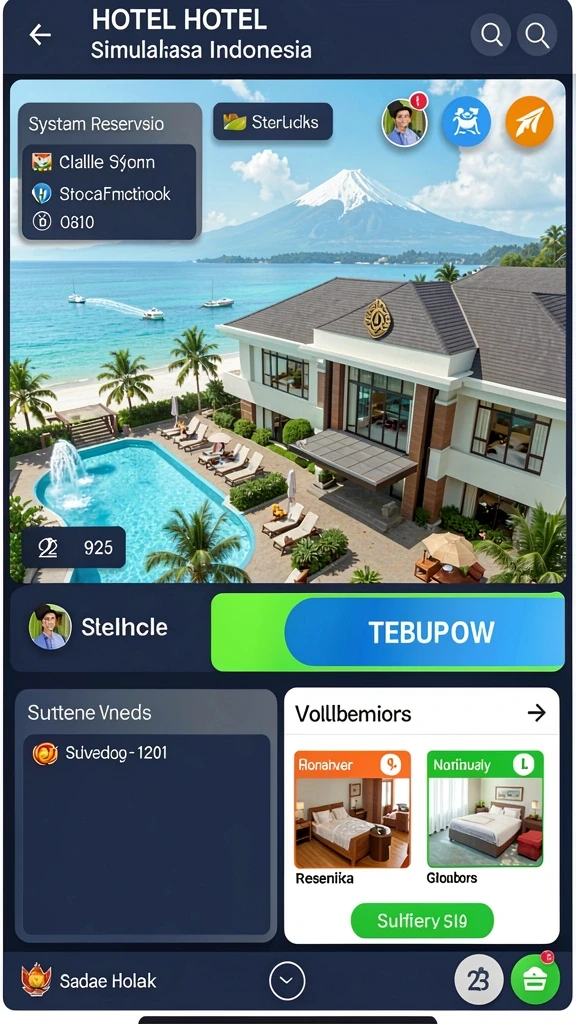 Tampilan antarmuka aplikasi yang menarik dan modern.