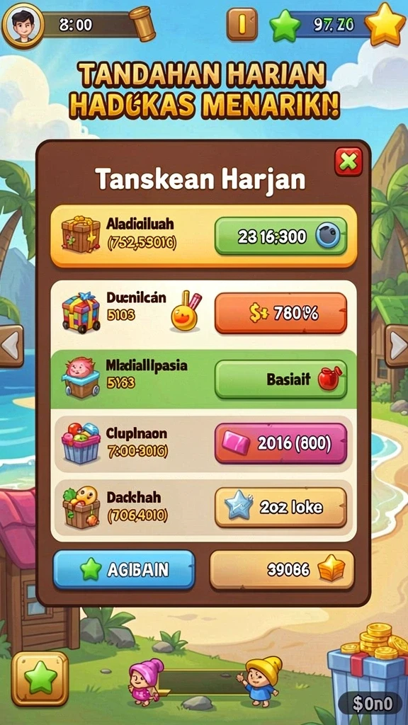 Tangkapan layar menampilkan aksi seru dalam game.