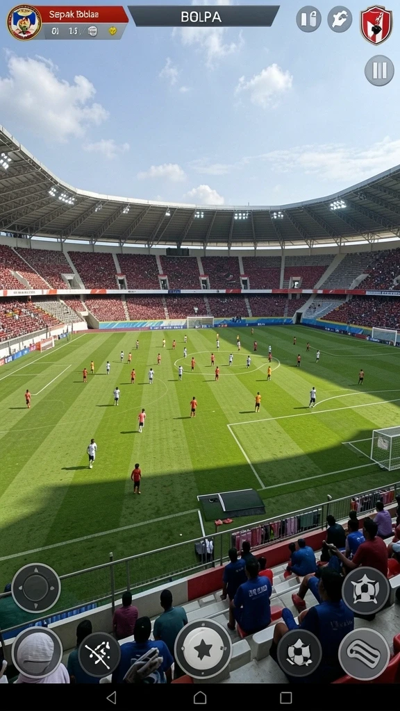 Tampilan awal permainan yang menarik dan penuh warna.