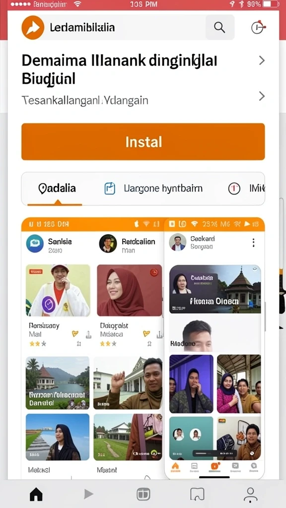 Tampilan antarmuka yang user-friendly dan menarik.