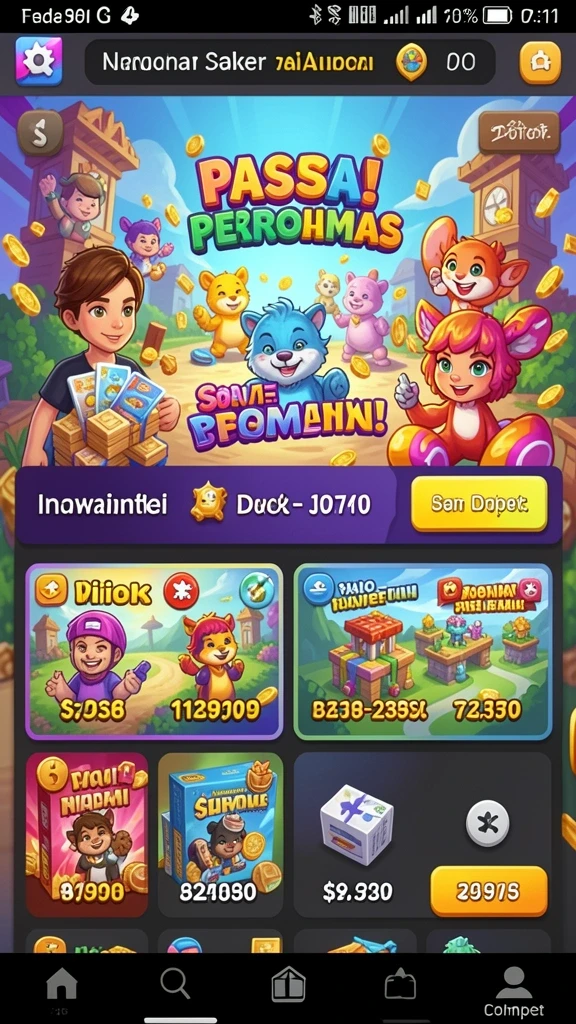 Gameplay yang penuh tantangan dan seru.