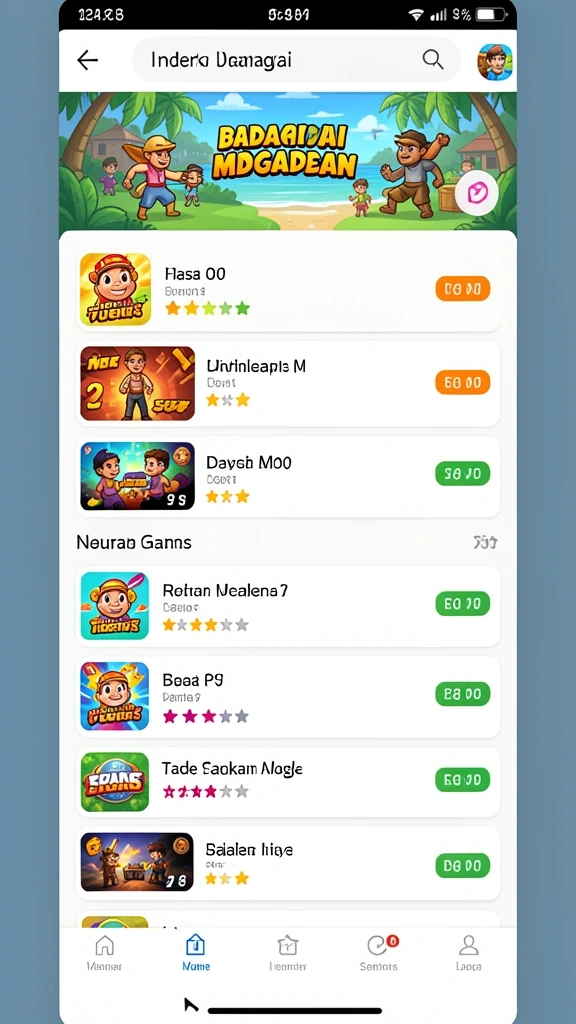 Gameplay seru dengan berbagai karakter unik.