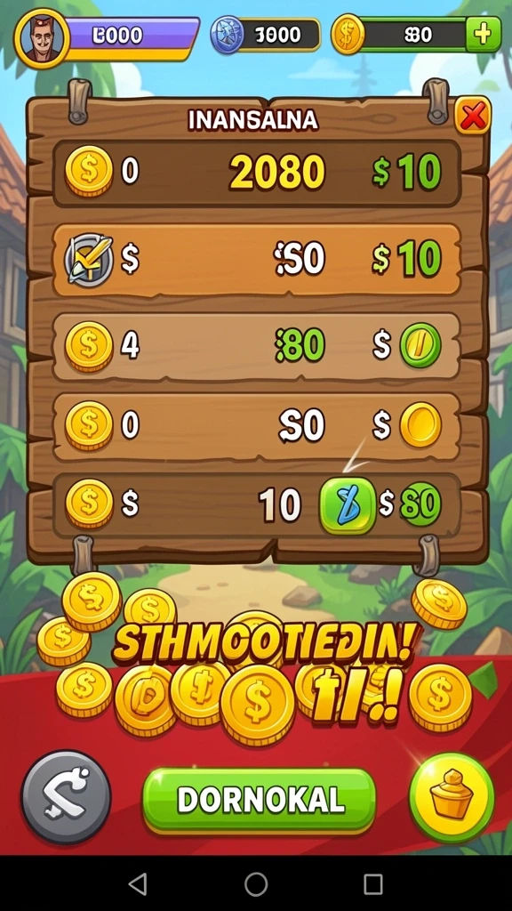 Menampilkan antarmuka permainan yang menarik dan user-friendly.