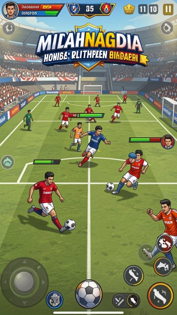 Screenshot menampilkan pertempuran epik antara karakter.