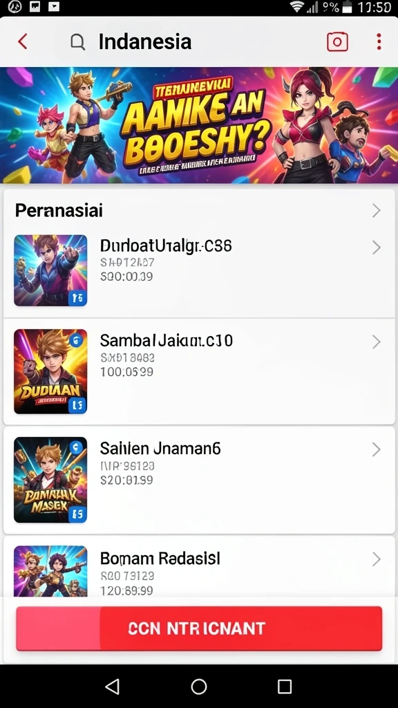 Berbagai tantangan seru yang menguji keberuntungan.
