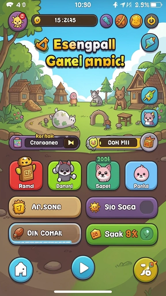 Screenshot menampilkan antarmuka permainan yang menarik.