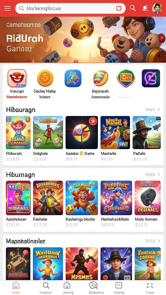 Tampilan awal yang menggugah semangat petualangan.