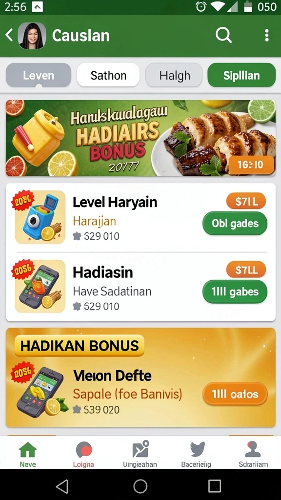 Tampilan antarmuka yang user-friendly.