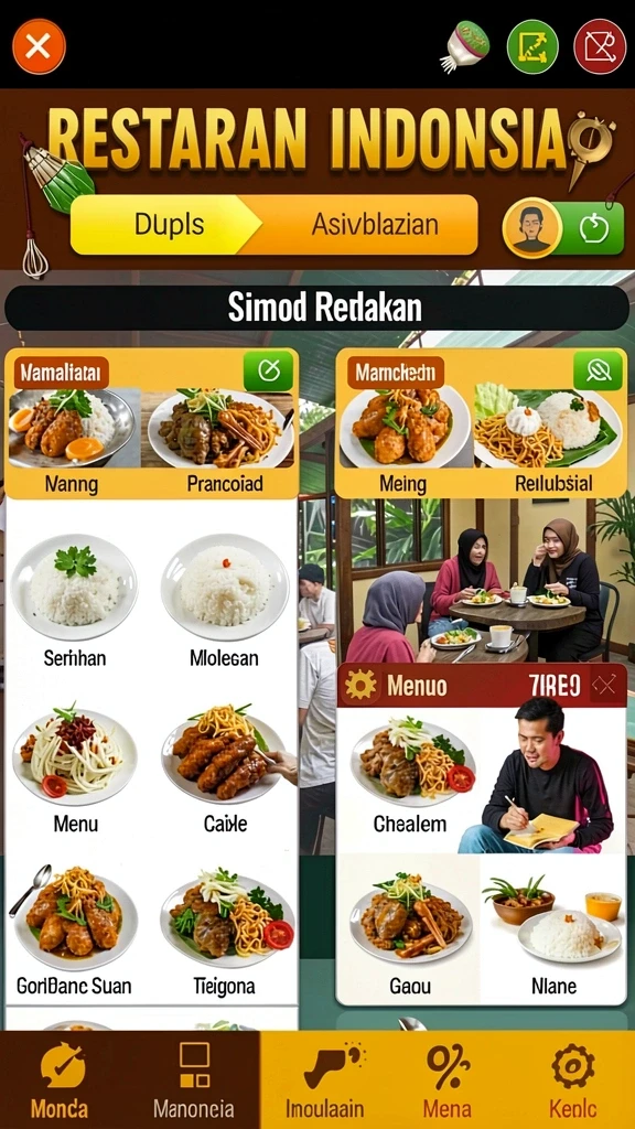Tampilan antarmuka yang menarik dan mudah dipahami.