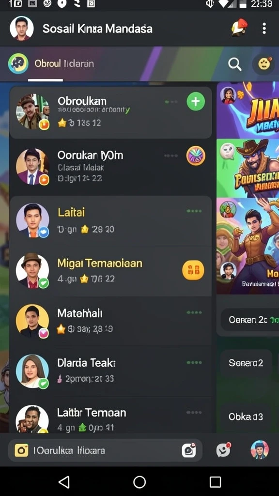 Banyak pilihan permainan yang bisa dipilih setiap harinya.