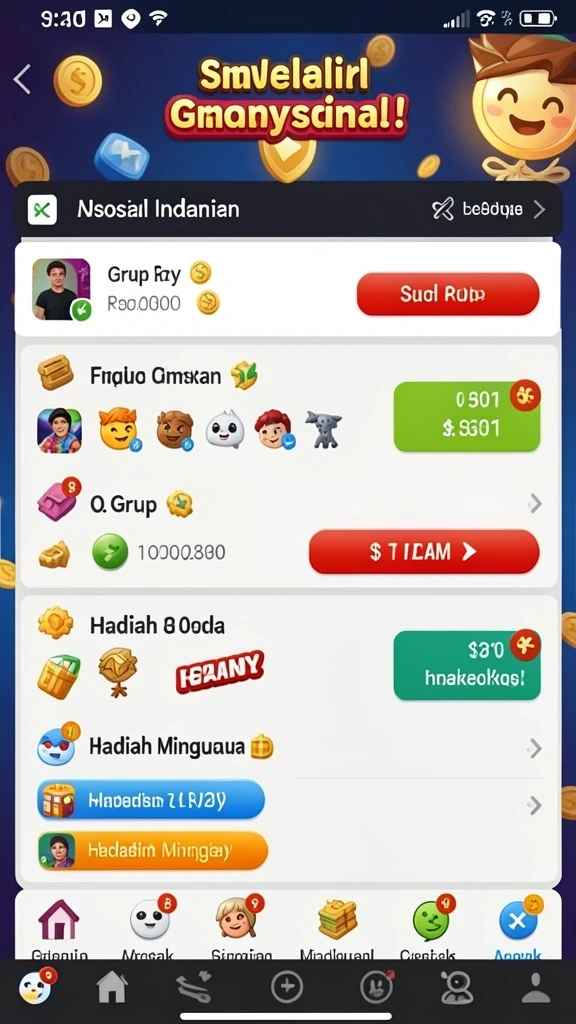 Fitur leaderboard untuk bersaing dengan pemain lain.