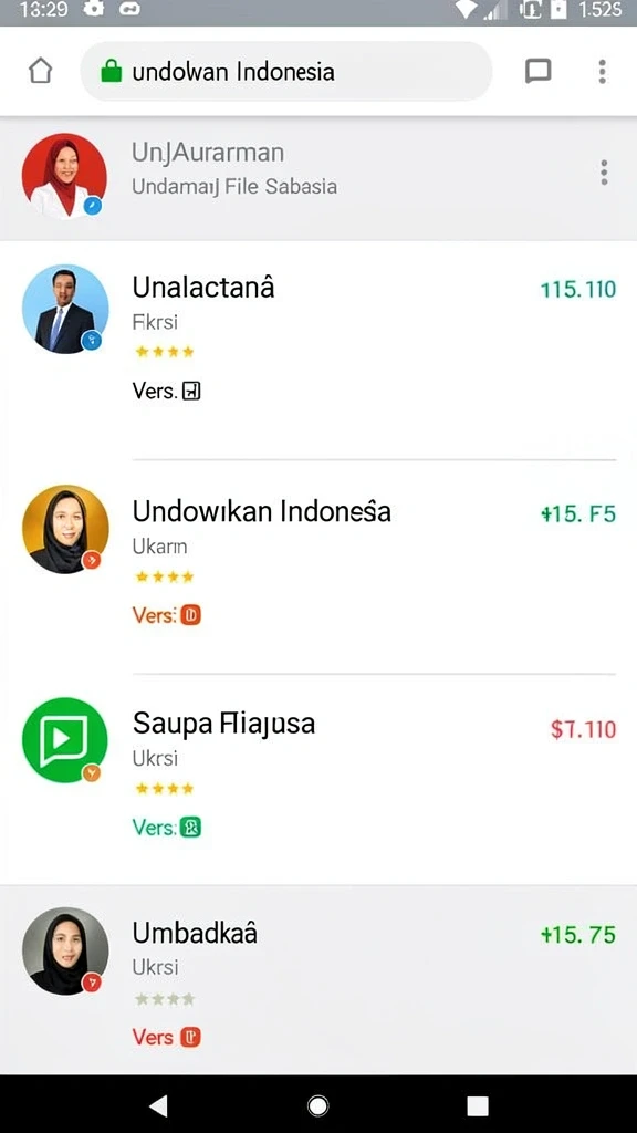 Tampilan antarmuka yang intuitif dan menarik.