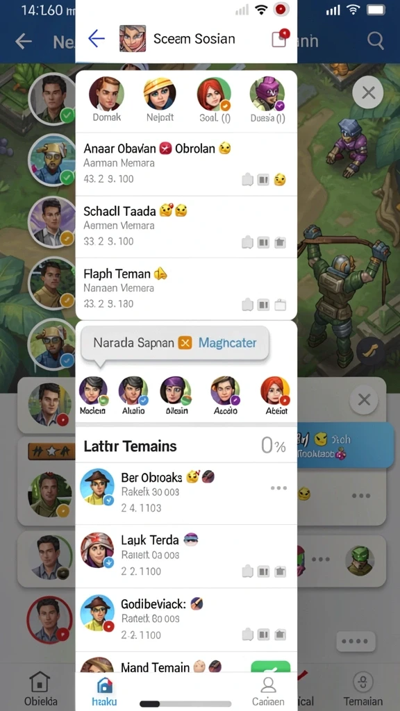 Pilihan mode permainan yang beragam.