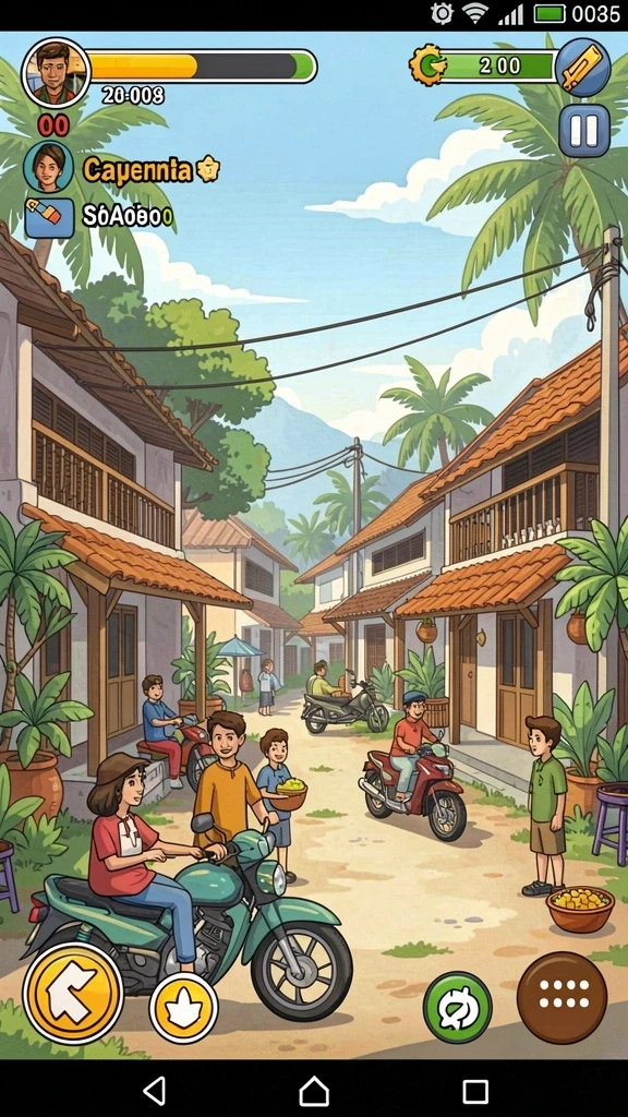 Fitur sosial yang memungkinkan Anda berinteraksi dengan teman.
